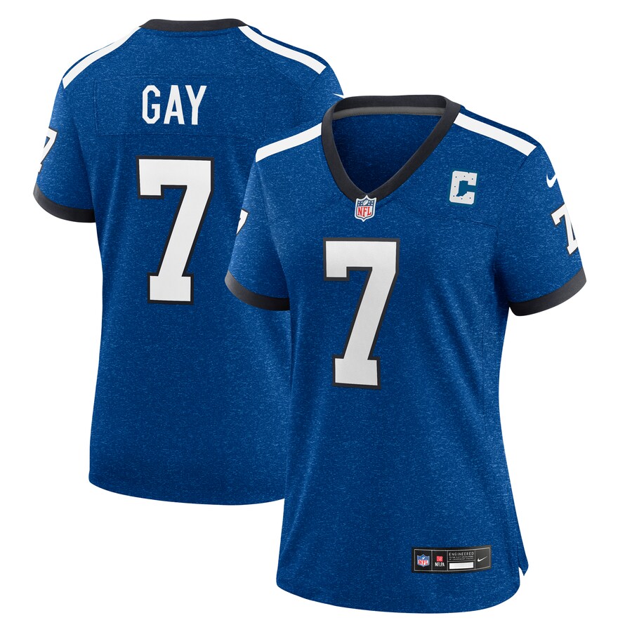 Women's Indianapolis Colts Matt Gay Nike Royal Indiana Nights Alternate Game Jersey - Puhuasuan