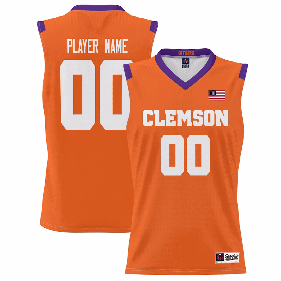 Clemson Tigers GameDay Greats Youth NIL Pick-A-Player Lightweight Basketball Jersey - Orange - Puhuasuan