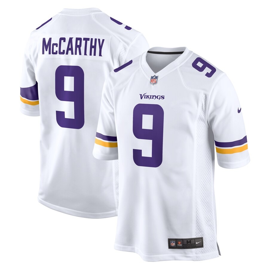 Men's Minnesota Vikings J.J. McCarthy Nike  White Game Jersey - Puhuasuan