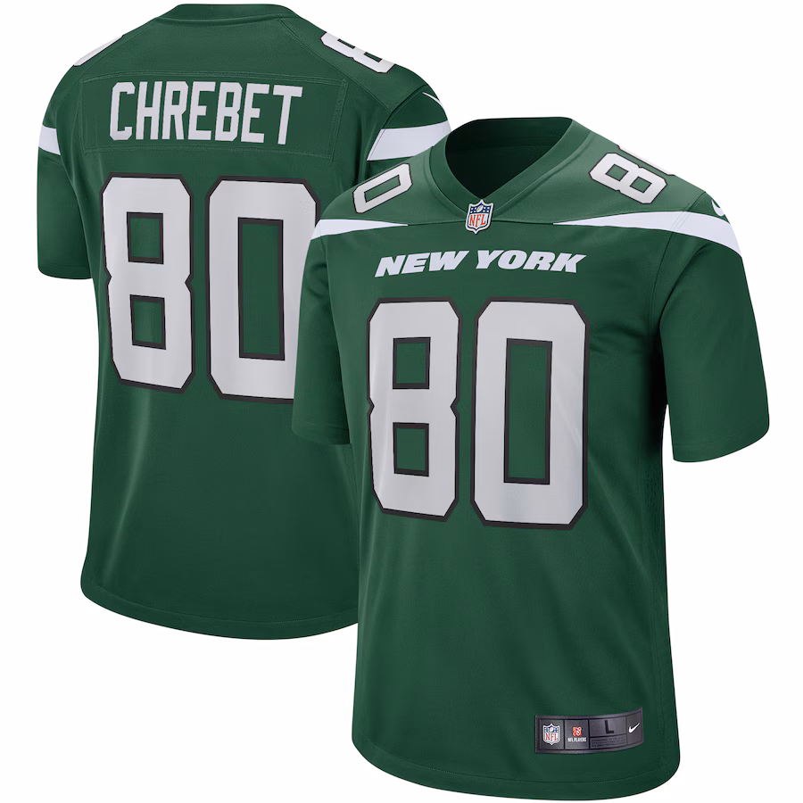 Men's New York Jets Wayne Chrebet Nike Gotham Green Game Retired Player Jersey - Puhuasuan