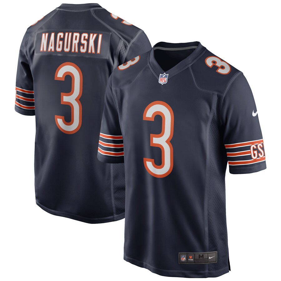 Men's Chicago Bears Bronko Nagurski Nike Navy Game Retired Player Jersey - Puhuasuan