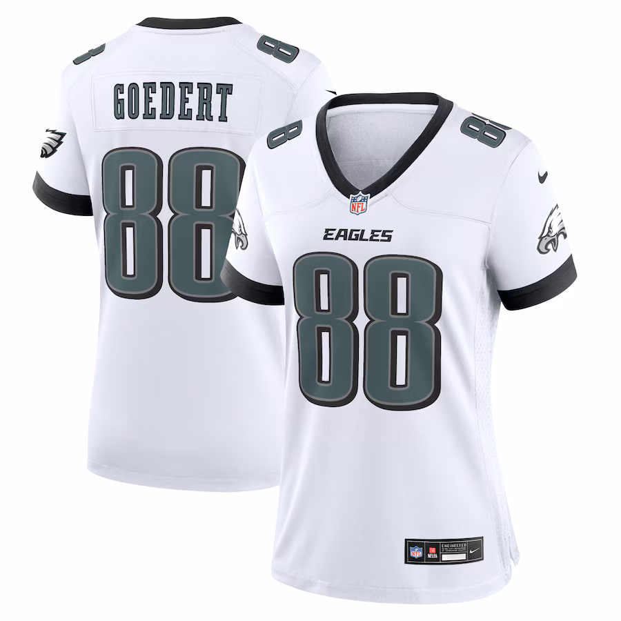 Men's Philadelphia Eagles Dallas Goedert Nike White White Game Jersey - Puhuasuan
