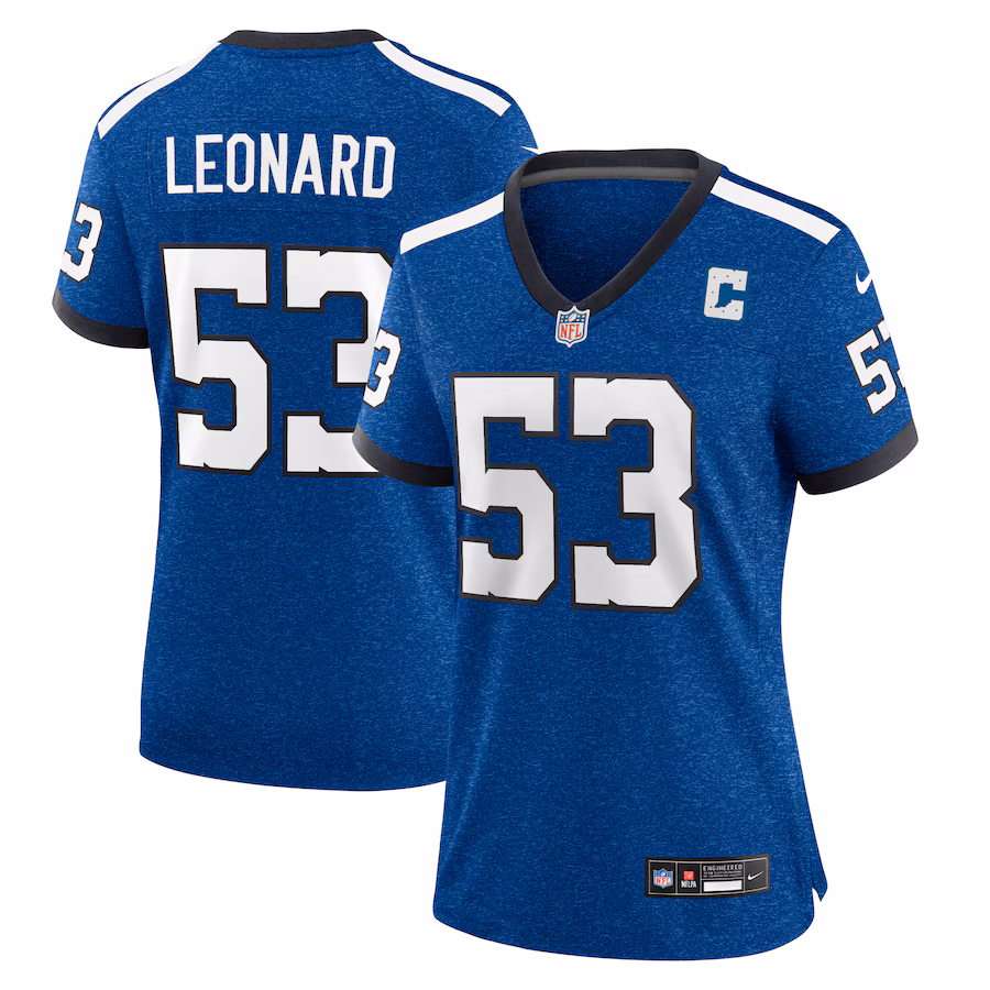 Women's Indianapolis Colts Shaquille Leonard Nike Blue Player Jersey - Puhuasuan