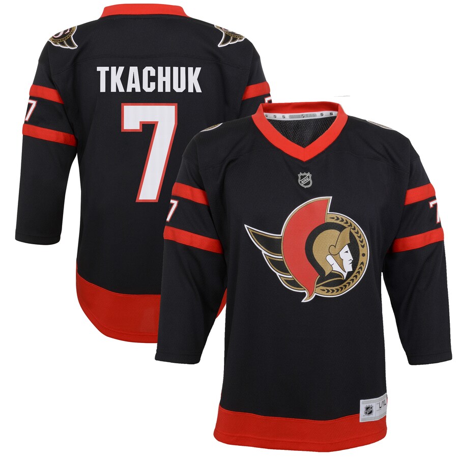 Youth Ottawa Senators Brady Tkachuk Black 2020/21 Home Replica Player Jersey - Puhuasuan