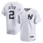 Youth New York Yankees Derek Jeter Nike White Home Limited Player Jersey - Puhuasuan