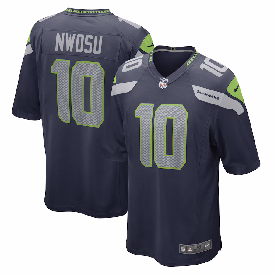 Men's Seattle Seahawks Uchenna Nwosu Nike College Navy Game Player Jersey - Puhuasuan