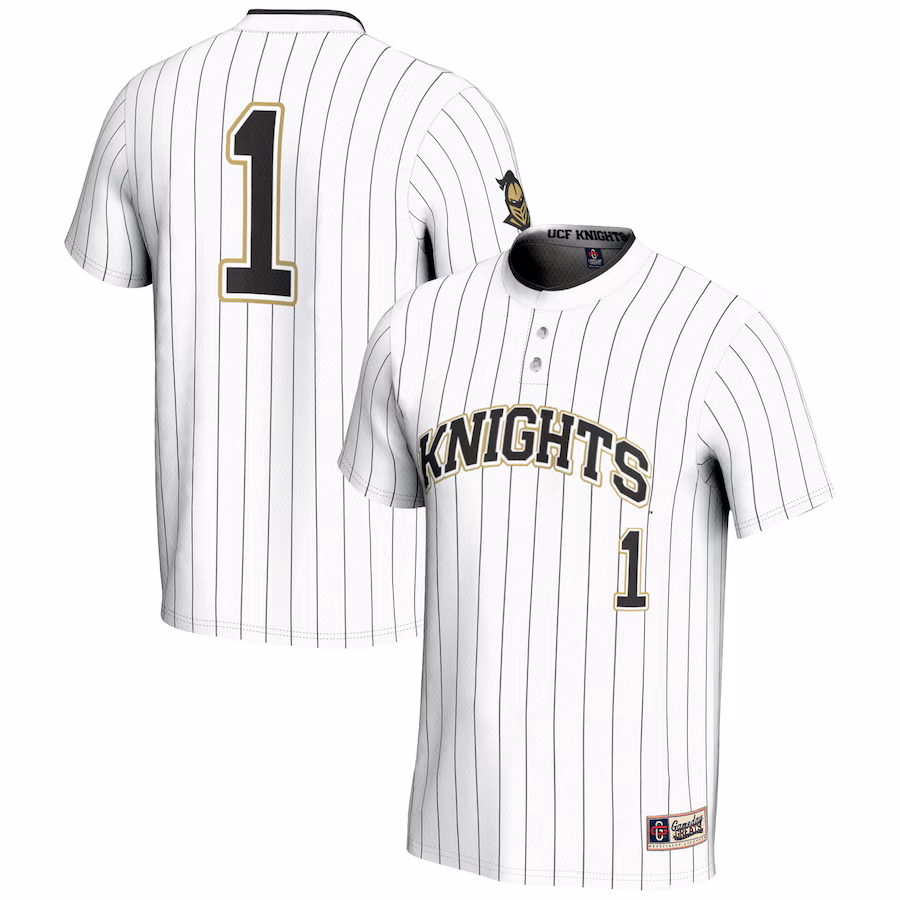 Youth GameDay Greats #1 White UCF Knights Lightweight Softball Jersey - Puhuasuan