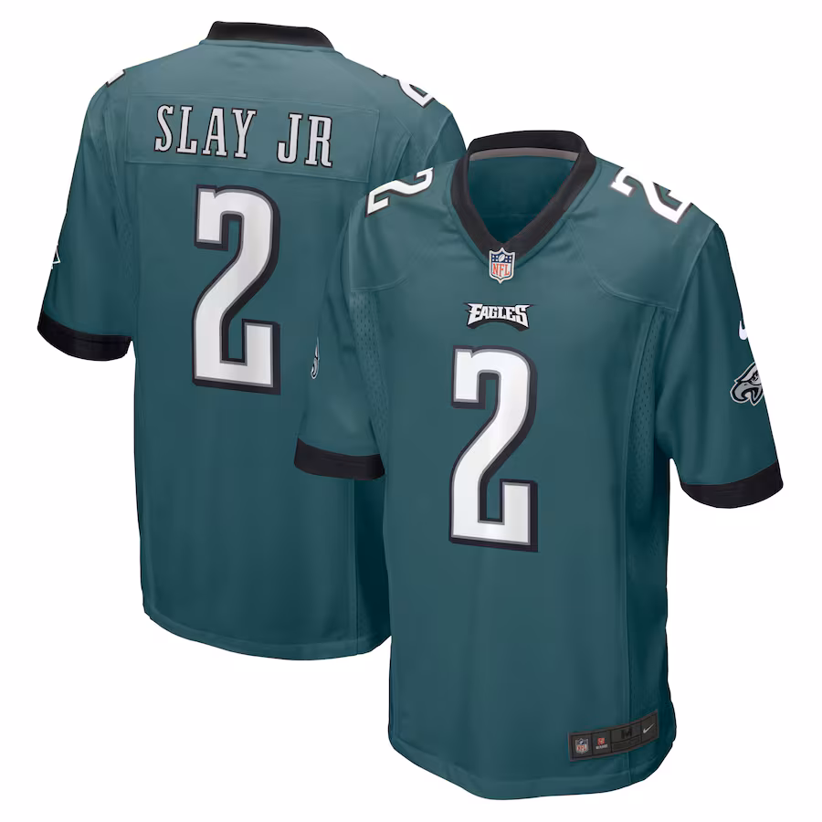 Men's Philadelphia Eagles Darius Slay Jr. Nike Midnight Green Game Jersey - Puhuasuan