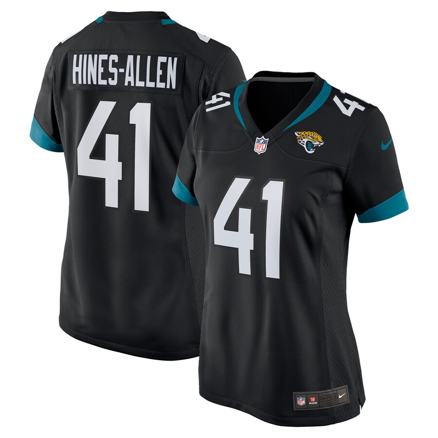 Women's Jacksonville Jaguars Josh Hines-Allen Nike Black Alternate Player Game Jersey - Puhuasuan
