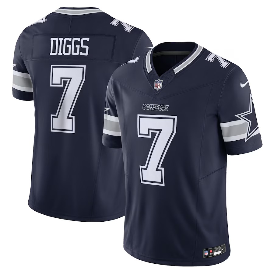 Men's Dallas Cowboys Trevon Diggs Nike Navy Vapor F.U.S.E. Limited Jersey - Puhuasuan