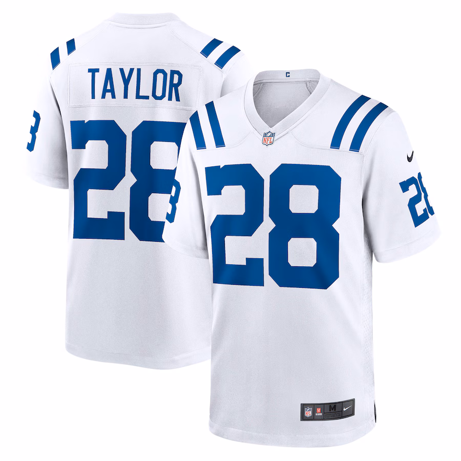 Men's Indianapolis Colts Jonathan Taylor Nike White Player Game Jersey - Puhuasuan