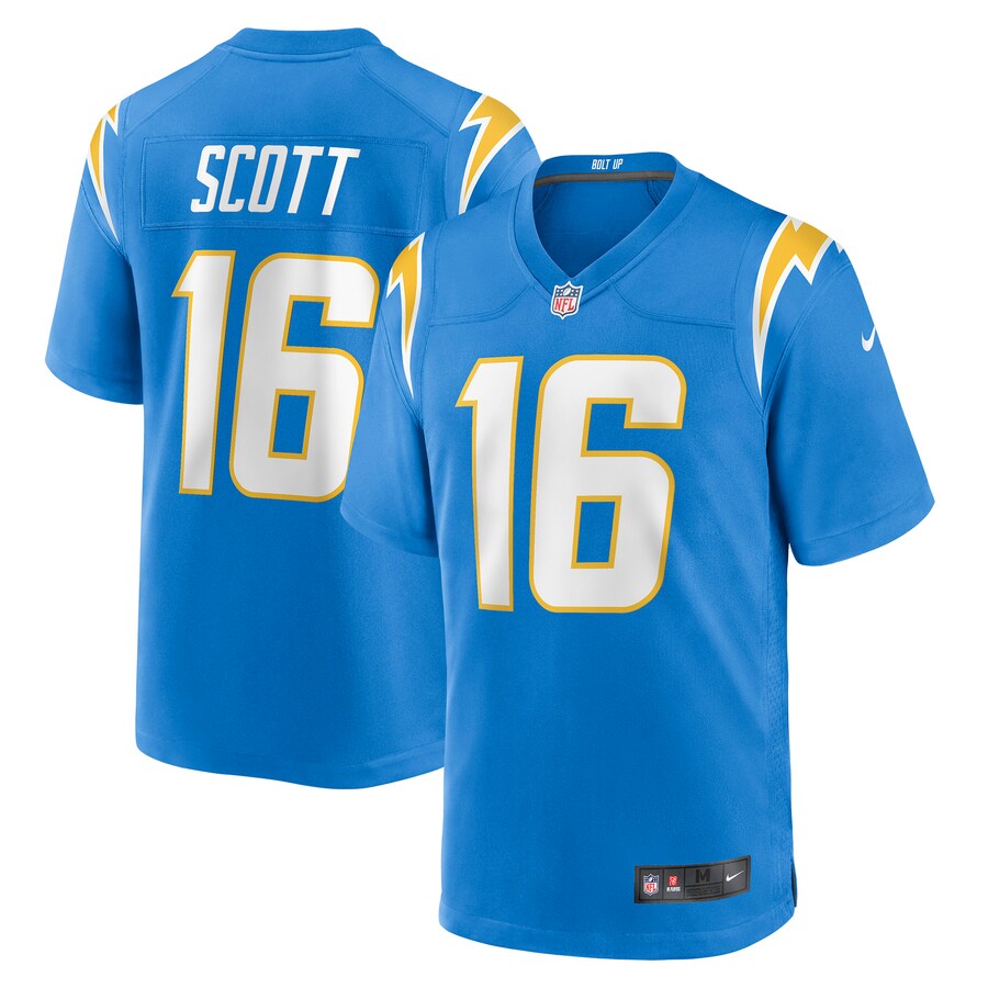 Men's Los Angeles Chargers JK Scott Nike Powder Blue Game Jersey - Puhuasuan