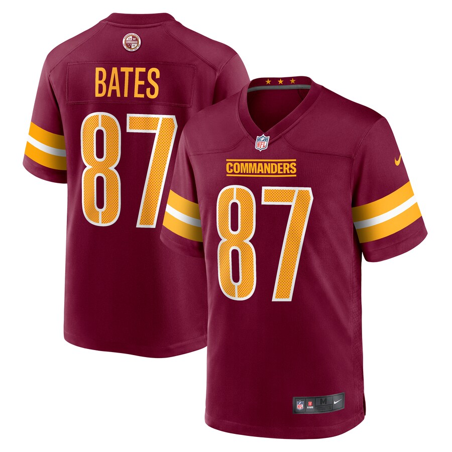 Men's Washington Commanders John Bates Nike  Burgundy  Game Jersey - Puhuasuan