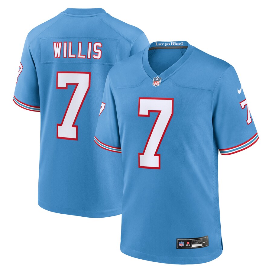 Youth Tennessee Titans Malik Willis Nike Light Blue Game Jersey - Puhuasuan
