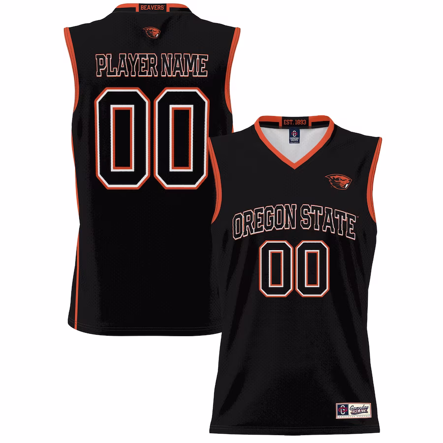 Oregon State Beavers GameDay Greats Unisex NIL Pick-A-Player Lightweight Basketball Jersey - Black - Puhuasuan