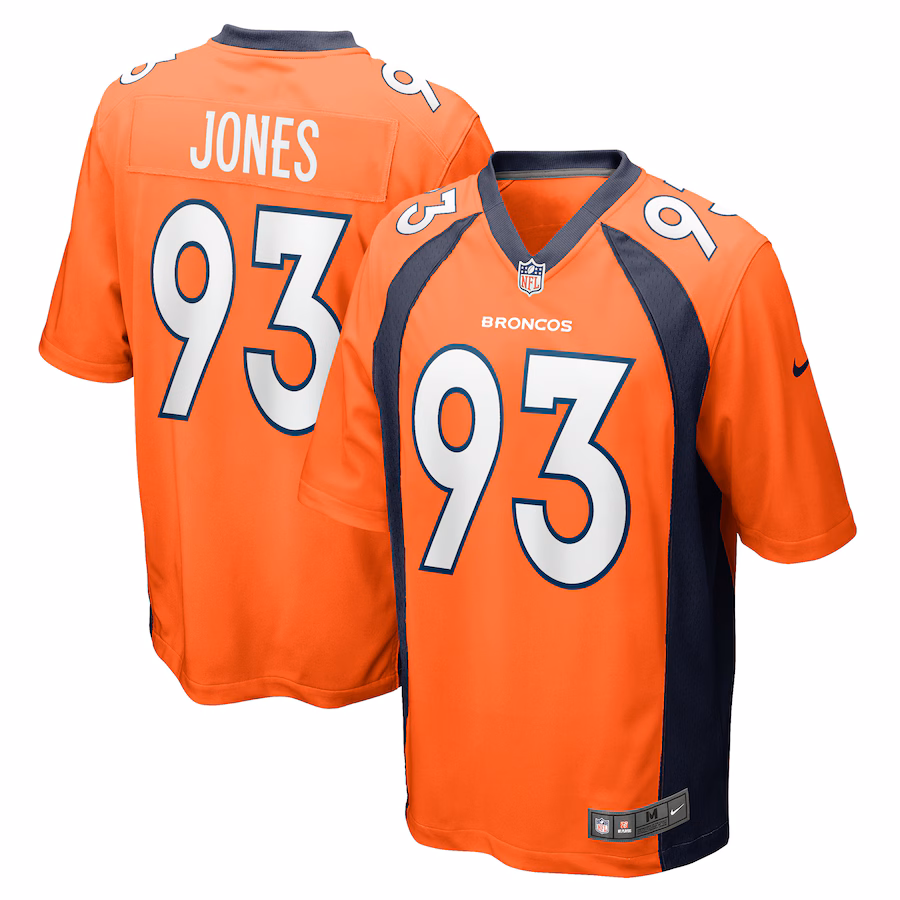 Men's Denver Broncos Troy Jones Nike Orange Game Jersey - Puhuasuan