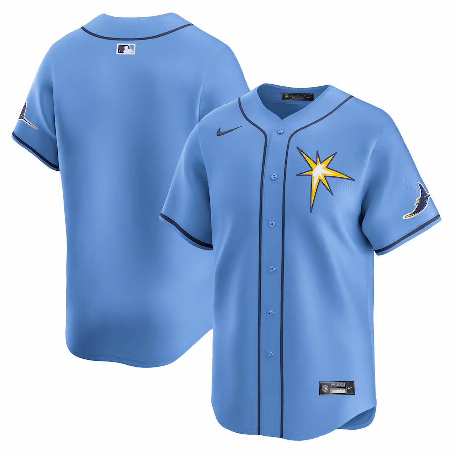 Men's Tampa Bay Rays  Nike Light Blue  Alternate Limited Jersey - Puhuasuan