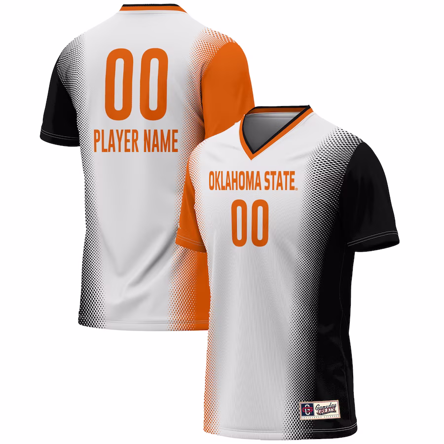 Oklahoma State Cowboys GameDay Greats Unisex NIL Pick-A-Player Lightweight Women's Soccer Jersey - White - Puhuasuan