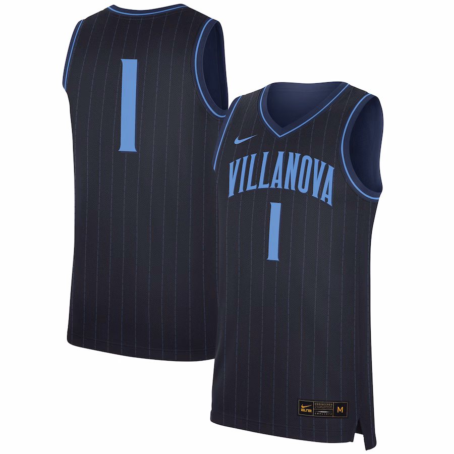 Men's Nike #1 Navy Villanova Wildcats Replica Jersey - Puhuasuan