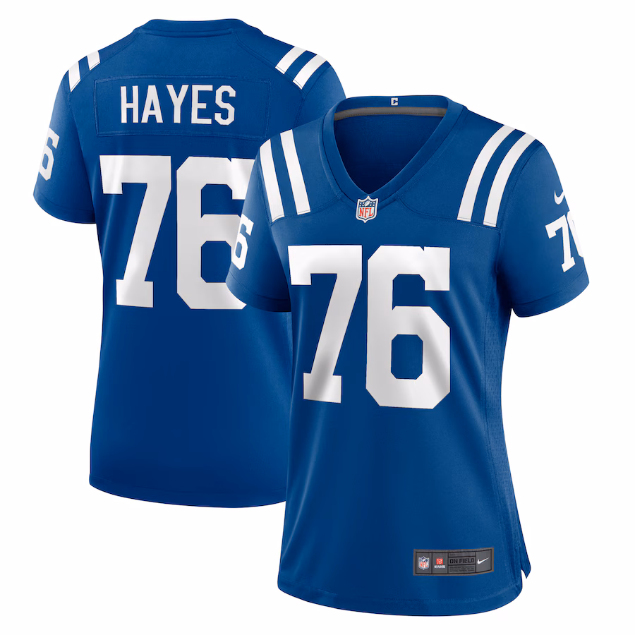 Women's Indianapolis Colts Ryan Hayes Nike  Royal Team Game Jersey - Puhuasuan