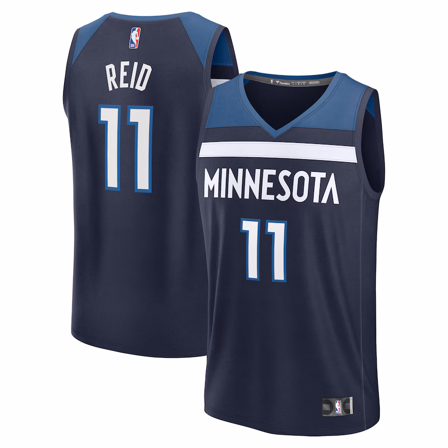 Youth Minnesota Timberwolves Naz Reid Fanatics Navy Fast Break Replica Player Jersey - Icon Edition - Puhuasuan
