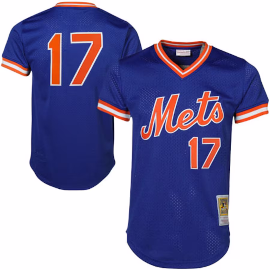 Men's New York Mets Keith Hernandez Mitchell & Ness Royal Cooperstown Mesh Batting Practice Jersey - Puhuasuan