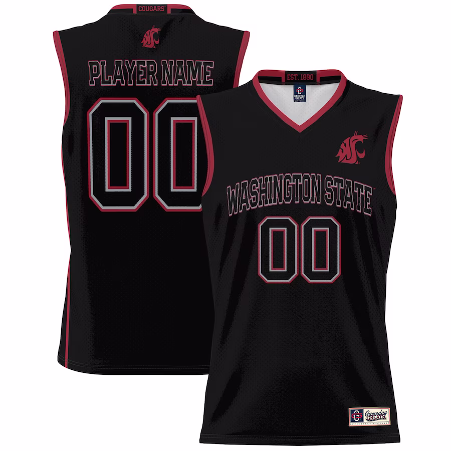 Washington State Cougars GameDay Greats NIL Pick-A-Player Basketball Jersey - Black - Puhuasuan