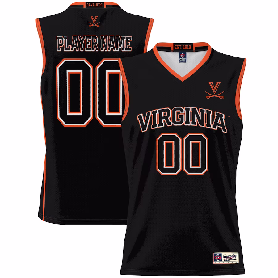 Virginia Cavaliers GameDay Greats Youth NIL Pick-A-Player Lightweight Women's Basketball Jersey - Black - Puhuasuan