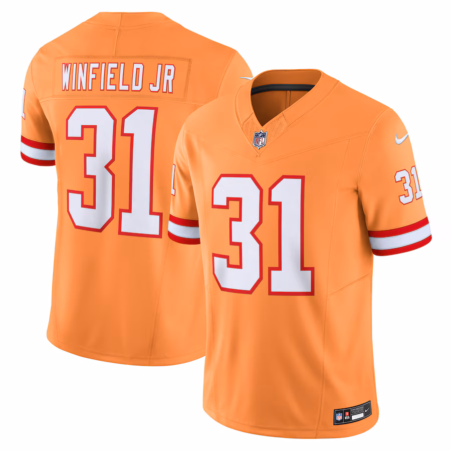 Men's Tampa Bay Buccaneers Antoine Winfield Jr. Nike Orange Vapor F.U.S.E. Limited Jersey - Puhuasuan