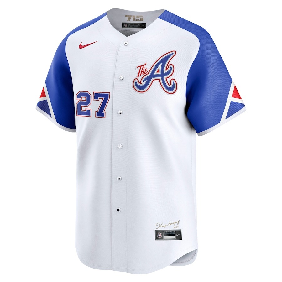 Men's Atlanta Braves Austin Riley Nike White City Connect Limited Player Jersey - Puhuasuan