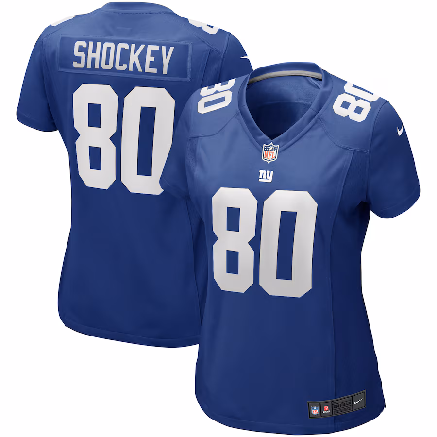 Women's New York Giants Jeremy Shockey Nike Royal Game Retired Player Jersey - Puhuasuan