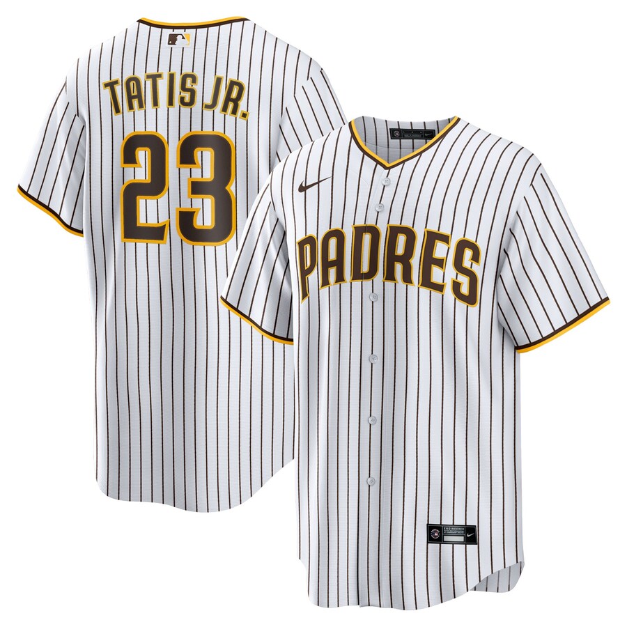 Men's San Diego Padres Fernando Tatis Jr. Nike White Home Replica Player Jersey - Puhuasuan