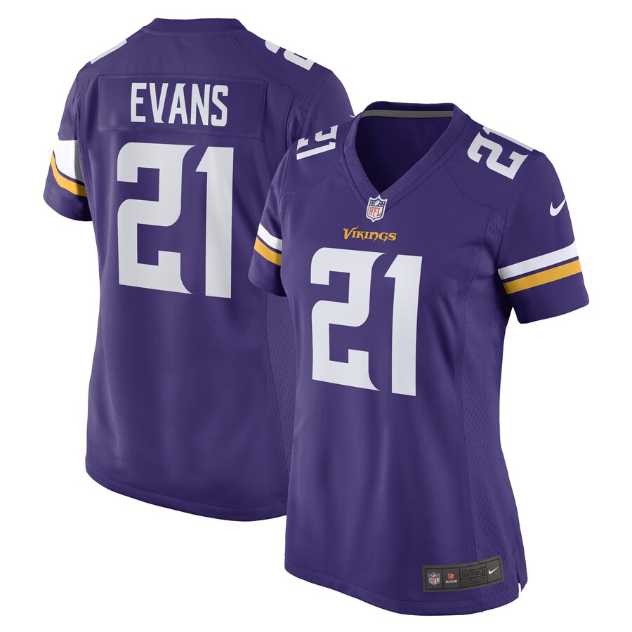 Women's Minnesota Vikings Akayleb Evans Nike Purple Game Player Jersey - Puhuasuan