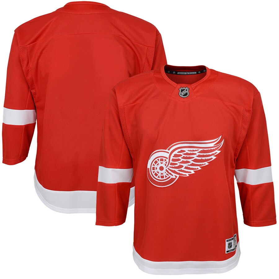 Youth Detroit Red Wings Red Home Blank Premier Jersey - Puhuasuan