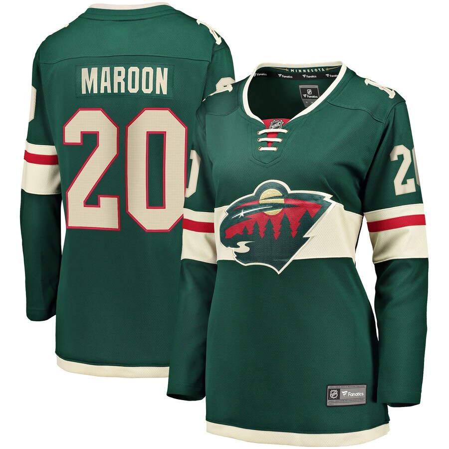 Women's Minnesota Wild Pat Maroon Fanatics Branded Green Home Breakaway Player Jersey - Puhuasuan