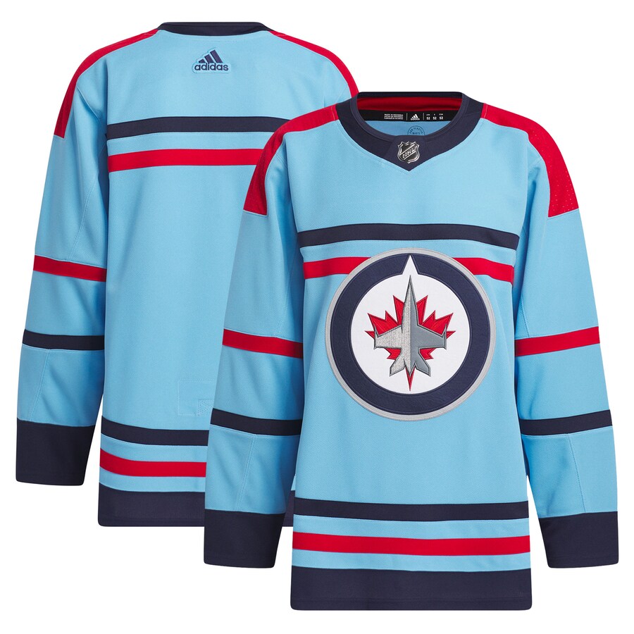 Men's Winnipeg Jets  adidas Light Blue Anniversary Primegreen Authentic Jersey - Puhuasuan