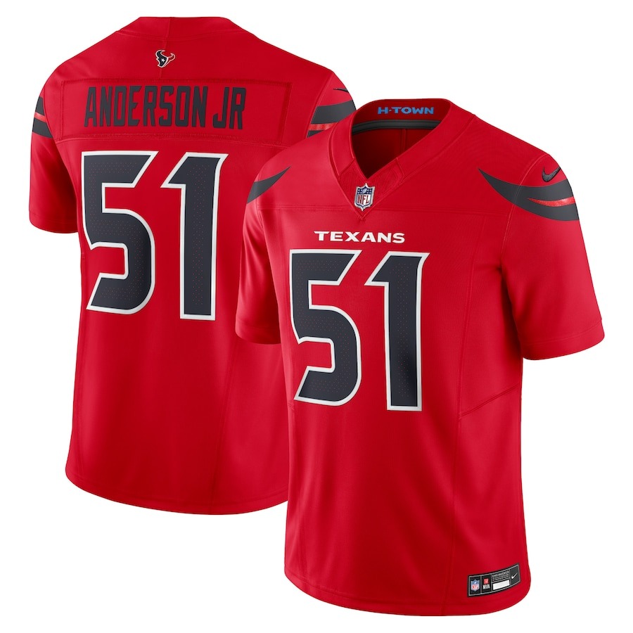 Men's Houston Texans Will Anderson Jr. Nike Red Alternate Vapor F.U.S.E. Limited Jersey - Puhuasuan