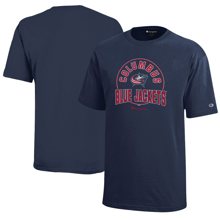 Youth Columbus Blue Jackets Champion Navy Jersey T-Shirt - Puhuasuan