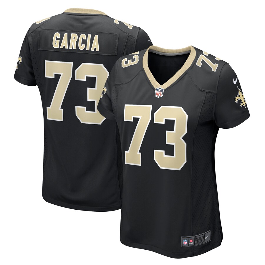 Women's New Orleans Saints Max Garcia Nike  Black Team Game Jersey - Puhuasuan