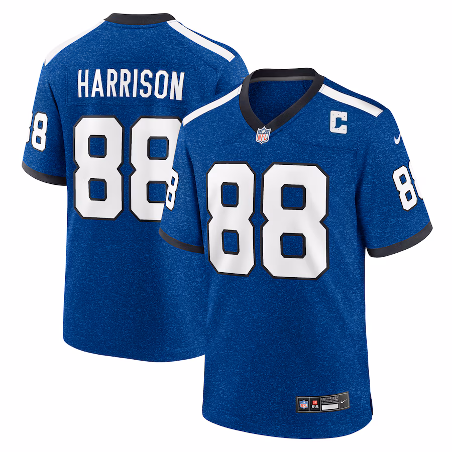 Men's Indianapolis Colts Marvin Harrison Nike Royal Indiana Nights Alternate Game Jersey - Puhuasuan