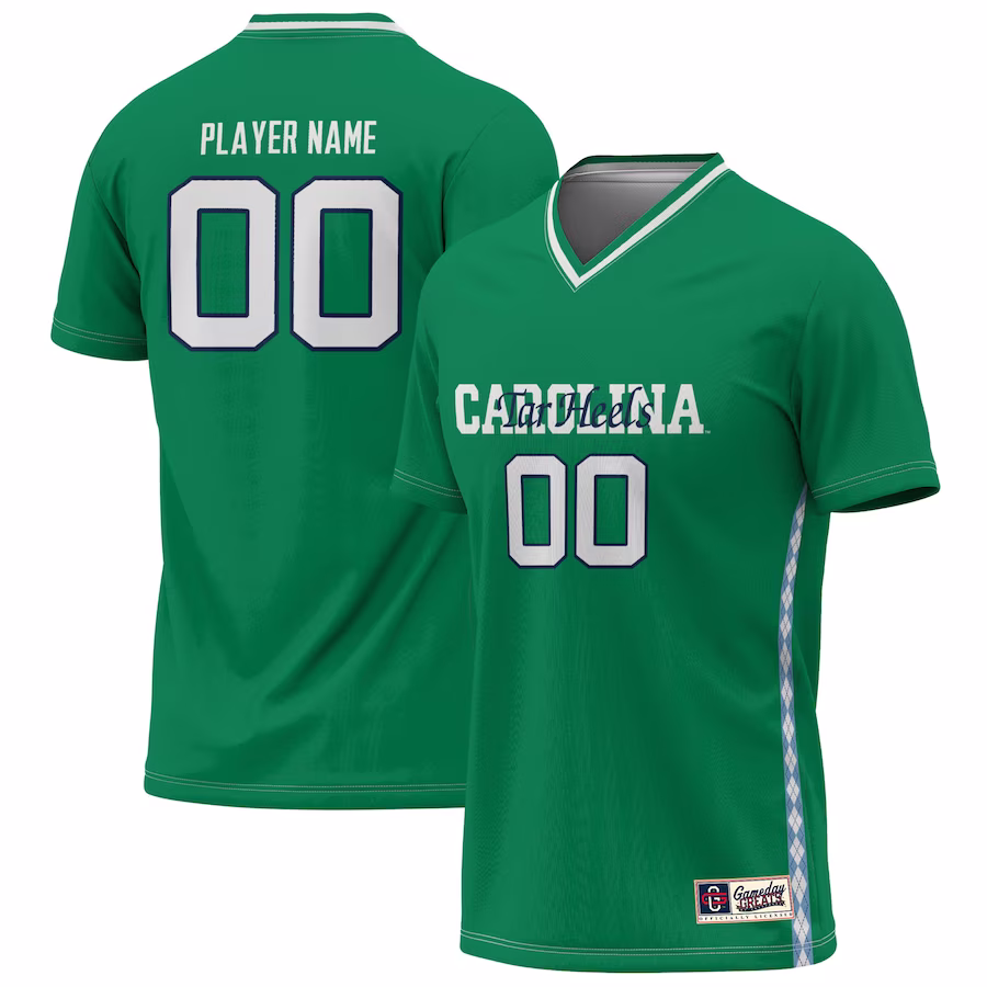 North Carolina Tar Heels GameDay Greats Youth NIL Pick-A-Player Women's Soccer Lightweight Fashion Goalie Jersey - Green - Puhuasuan