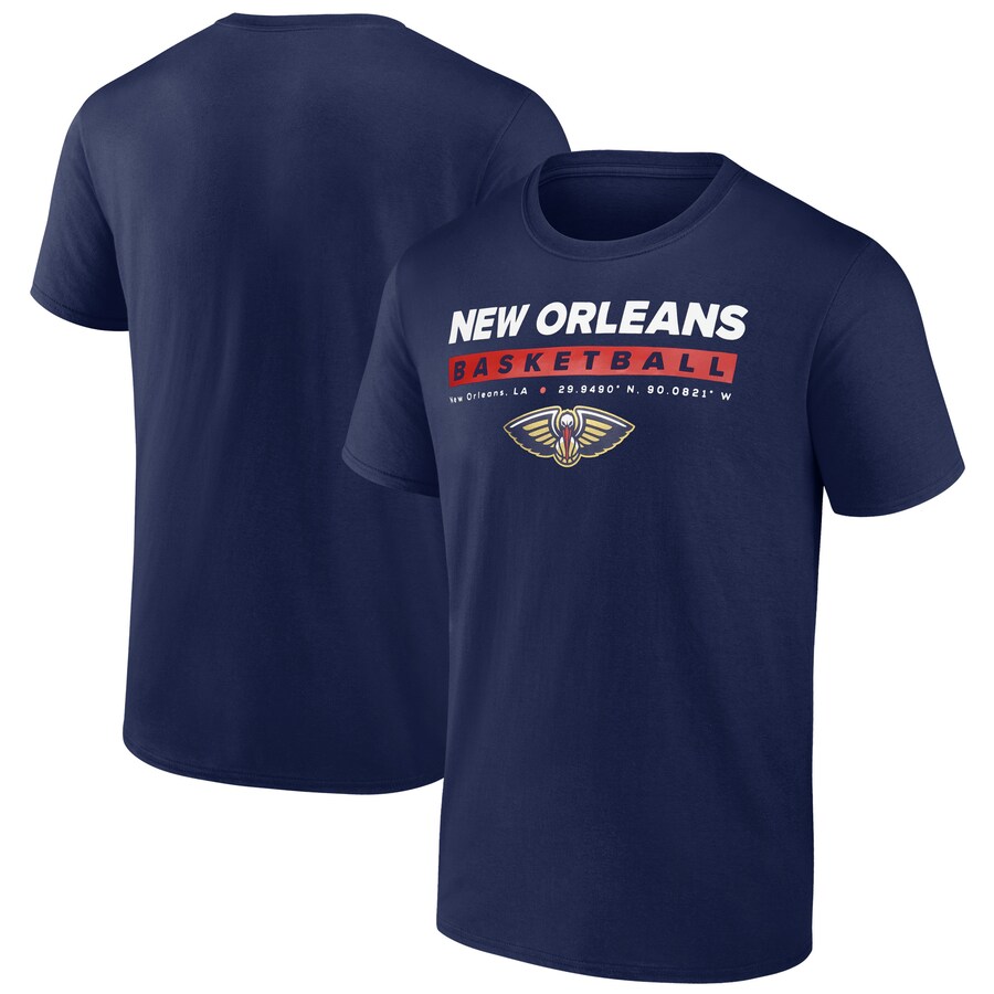 Men's New Orleans Pelicans  Fanatics Navy Location Just Net T-Shirt - Puhuasuan