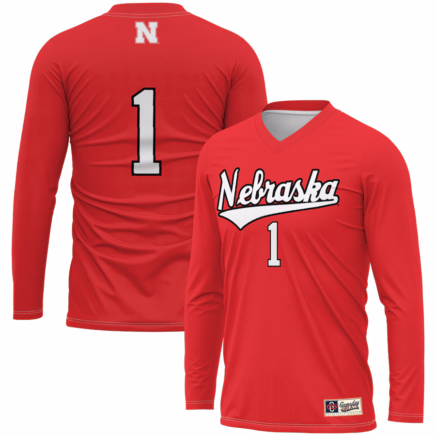 Unisex GameDay Greats #1 Scarlet Nebraska Huskers  Lightweight Volleyball Jersey - Puhuasuan