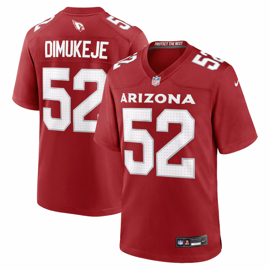 Men's Arizona Cardinals Victor Dimukeje Nike Cardinal Team Game Jersey - Puhuasuan