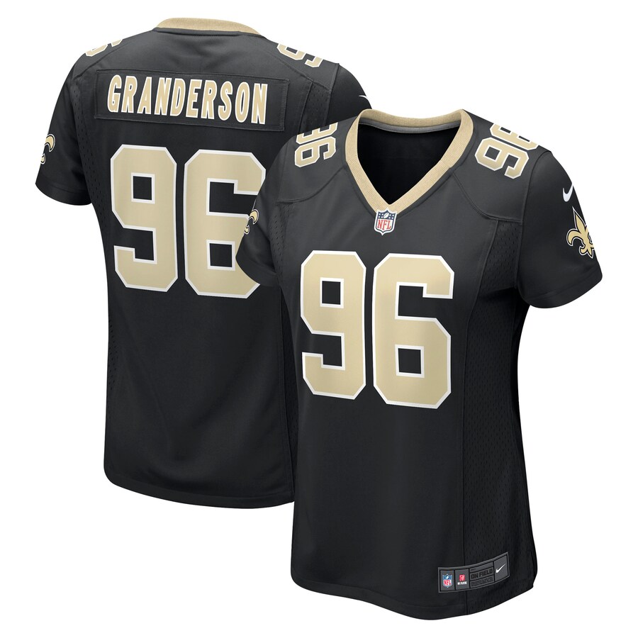 Women's New Orleans Saints Carl Granderson Nike Black Game Jersey - Puhuasuan