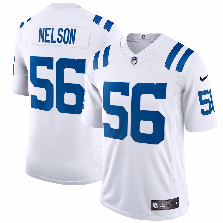 Men's Indianapolis Colts Quenton Nelson Nike White Vapor Limited Jersey - Puhuasuan