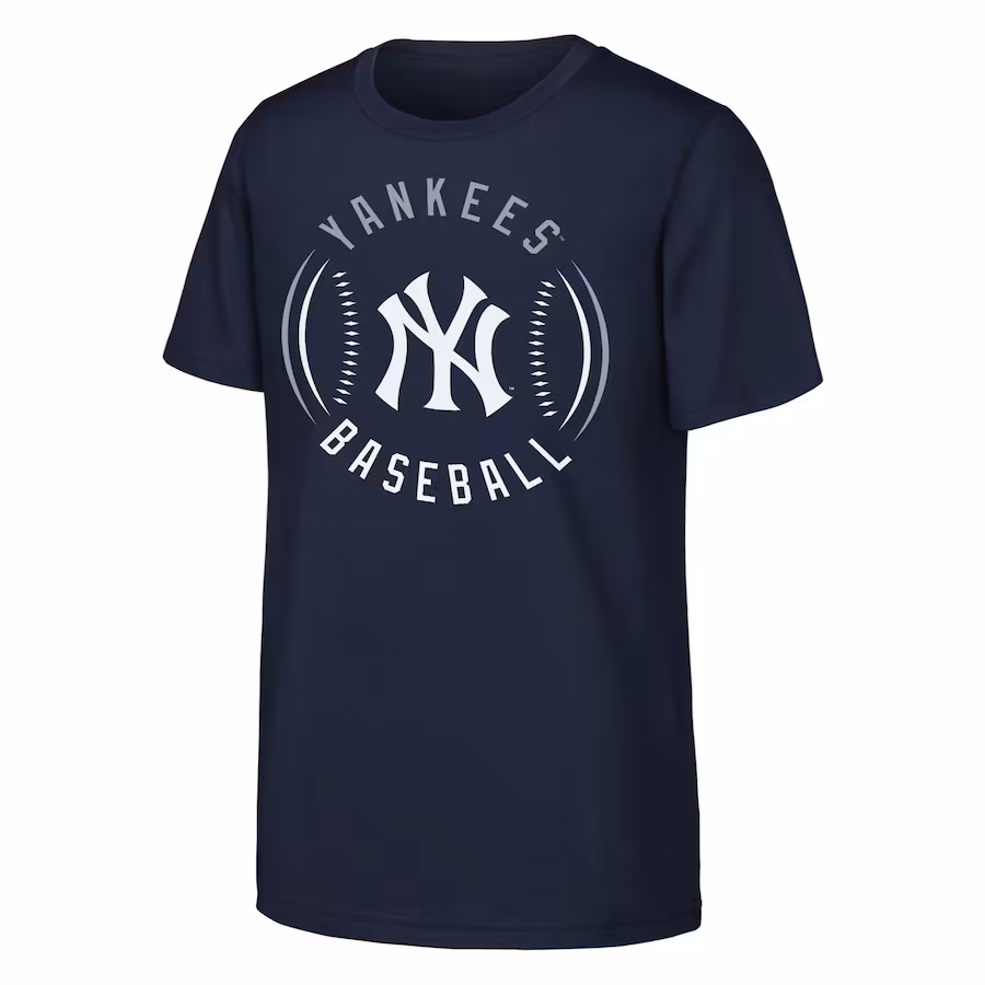 Youth New York Yankees Navy Golden Glove T-Shirt - Puhuasuan