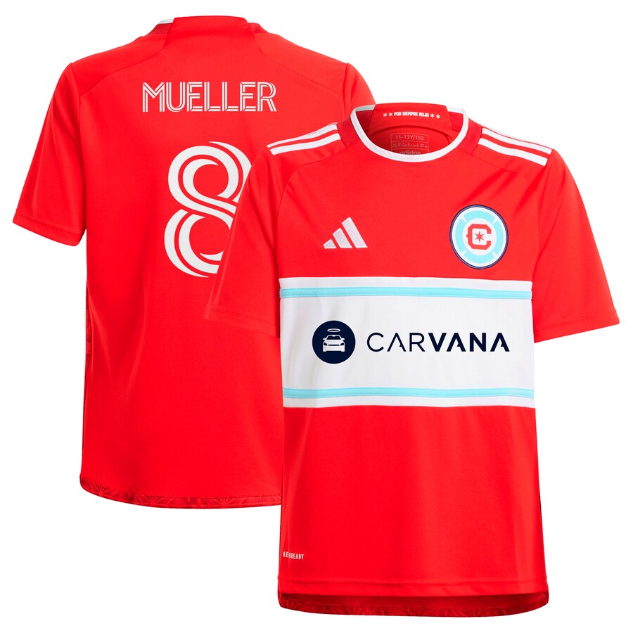 Youth Chicago Fire Chris Mueller adidas Red 2024 Return To Red Replica Player Jersey - Puhuasuan