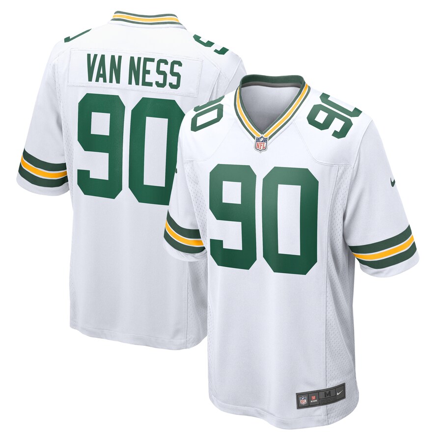 Men's Green Bay Packers Lukas Van Ness Nike  White  Game Jersey - Puhuasuan