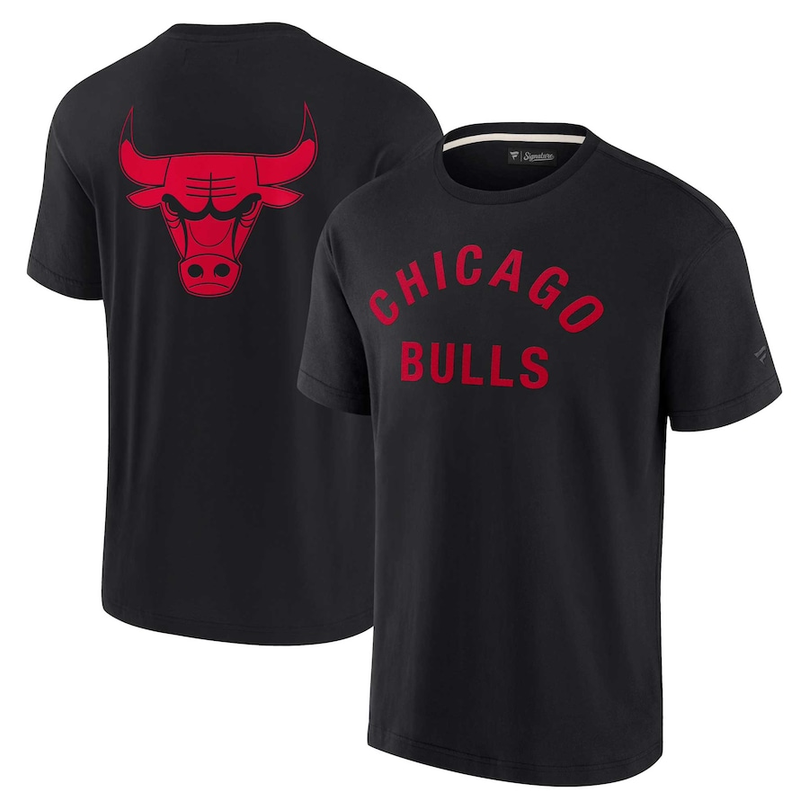 Unisex Chicago Bulls Fanatics Black Elements Super Soft Short Sleeve T-Shirt - Puhuasuan